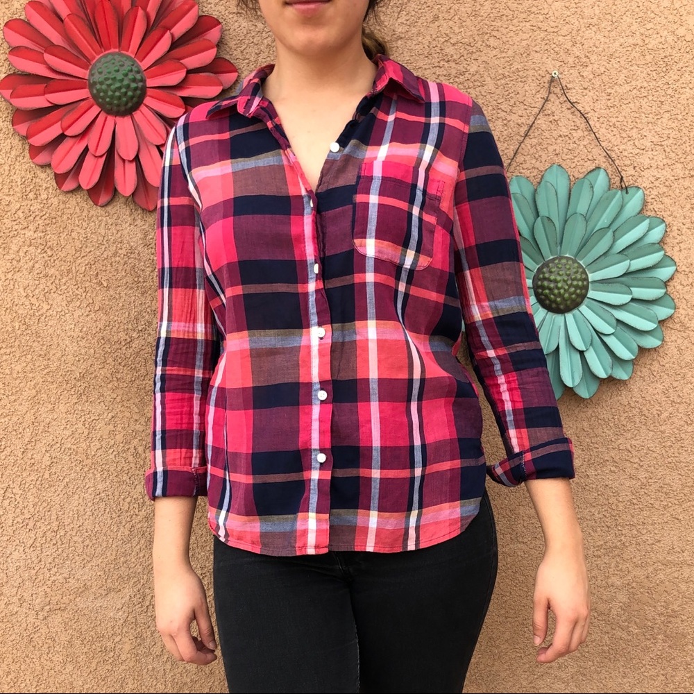 Plaid Button-up